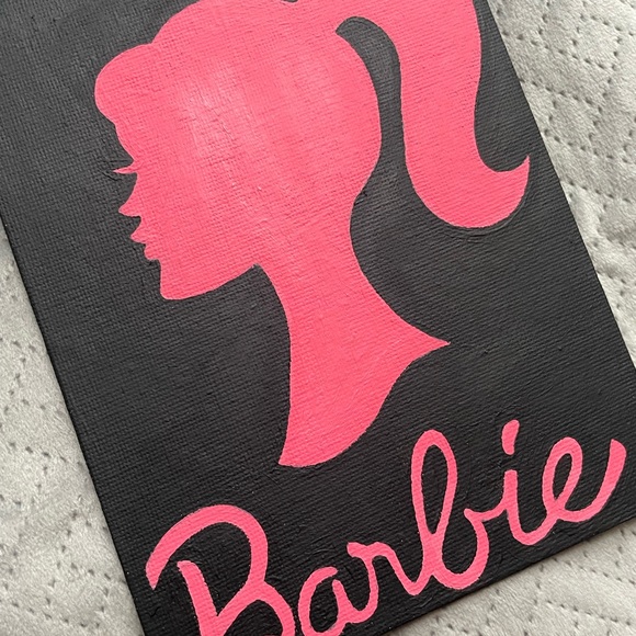 Barbie Logo Acrylic on Canvas - Picture 2 of 2